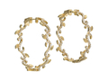 18kt yellow gold pave Ivy hoop. Available in 1.5 inch with 2.13 cts diamonds and 2 inch with 2.95 cts diamonds. Available in white, yellow, or rose gold.
